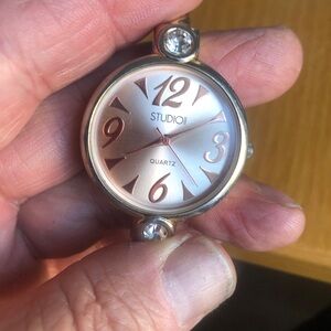 Studio Women's Silver and Gold Quartz Watch